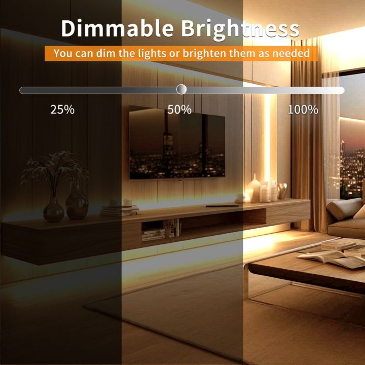 Tuya%20Smart%20WiFi%20COB%20LED%20Strip%20Light%20320leds/M%2012V%20Warm%20White%20Wardrobe%20Cabinet%20Lighting%20Room%20Decor%20%20for%20Alexa%20%20Assistant%20lightify%20-%20Image%205