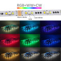 Zigbee 12V 5050 SMD LED Strip RGBCCT Flexible Dimmable RGB CW WW LED String Light 90leds/m Smart Life Home Decor Fr Alexa . 