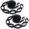 2pcs Hammock Straps, Special Reinforced Polyester Straps, 5 Ring High Load-Bearing Barbed Hammock Straps For Outdoor Camping. 