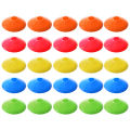 Pack of 25 Football Disc Soccer Marking Coaching Cones Portable Outside Baseball Basketball Skateboard Training.