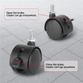 4 Pcs/pack Universal Mute Caster M8 Wheel 1.5Inch Replacement Furniture Table Drawers Cabinets Swivel Rollers 360 Degree Wheels.