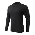 Kitty mall men's long sleeve sports shirt Pro Combat compression shirt reflective logo on sleeve [kanom] Ready to ship]. 
