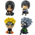 10cm Naruto Anime Figure Uzumaki Naruto Kakashi Uchiha Sasuke Itachi Cute Toys Q Figurals Action Figurine Model. 