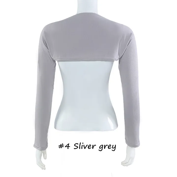 Muslim%20Women's%20Elastic%20Modal%20Cotton%20Jersey%20Bolero%20Sleeve%20Long%20Arm%20Cover%20Shrug%20Shoulder%20Oversleeve%20Suncreen%20Wear%20Under%20T-%20shirt%20-%20Image%204