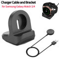 USB Charger Cable For Watch 3 4 Classic Active 2 Universal Smartwatch Charging Holder Dock Bracket Non-slip Base.