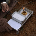 CAMPINGMOON Aluminum Oxide Portable Lunch Box, Open Flame Heated Outdoor Picnic Camping Lunch Box, Aluminum Lunch Box.