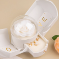 Surprise Flower Jewelry Box - Mysterious Unboxing with Rose Gold Dried Flowers & Hidden Love Drawer - Luxury Birthday Gift for H.