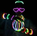 Full Body Glow Costume Kit 136 Pcs Glowing Stick And Ring Set 7 Different Color Long Time Glow UpTo 10 Hours Water Proof Non Leaking High Quality Glowing Costume Kit For Family Fun Time. 