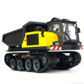 T14R Panther 1/50 RTR Electric RC Tracked Dump Truck Simulation Engineering Vehicle Model with Lights and Sound RC Car Toy Gift.