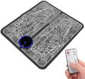 Foot Massage Pad, Portable Electric Massager Body Massager Muscle Simulator with Remote Control & Electrode Patch Feet Circulation Massager. 