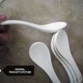 (Set of 6)  Soup Spoons Ceramic,Soup Spoons Set for Miso Dessert Pho Wonton Dumpling, Small Appetizer Spoon Set,. 
