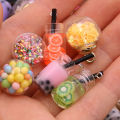 10Pcs 8-30 Styles Mix Glass Bottles Milk Tea Cup Ball Earring Charms Diy Findings Keychain Bracelets Pendant For Jewelry Making.