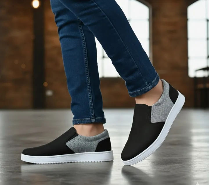 Sneakers%20check%20print%20slip%20on%20blue,black%20%20fashionable%20shoes%20medium%20cut%20design%20with%20rubber%20material%20sool%20-%20Image%204