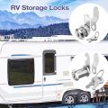 Cam Locks for Cabinets RV Storage Cam Lock Compartment Locks Replacement Lock for Campers Trailer with Keys Zinc Alloy Mailbox. 