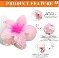 Giant size flower hair clip for girls and women . Korean style hair flower claw clip .Korean flower gradient egg large ( 8cm) big size hair clip. 