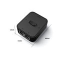 2 Port 1000Mbps Gigabit Network Switch RJ45 Switch Network Splitter Cable Extender Selector Power Free 2 Way adapter Connector. 