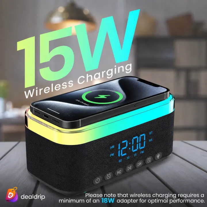 RGB%20Wireless%20Charging%20Bluetooth%20Speaker%20with%20Digital%20Clock%20&%20Alarm%20(15W)%20-%20Image%202