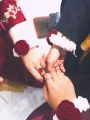 Pair of crochet gajray/ handmade/ flower woolen gajray for wedding and other events. 
