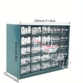 25 Multi-grid Drawer Parts Box Wall-mounted Screw Classification Component Box Tool Case electronic components Storage ToolBox. 