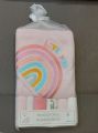 Baby hooded towel and face towels. 