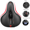 Wide Soft Thicken  Bicycle Seat Cycling Big Bum Bike Saddle Reflective Shock Absorbing Hollow Breathable Rainproof Pad 250401. 