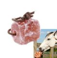 Himalayan Mineral Salt Lick (2x3 kg on a Rope) 100% Natural Product | Salt Block for Horses, Deer, Goats, Cattle, Rabbits,Cow| Real Salt & Stone Horse Lick Lamp Table Lamp. 