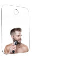 Acrylic Makeup Mirror Bath Shaving Pocket Travel Makeup Mirror Women Hand Mirror Bathroom Face Shave Shower Accessories.