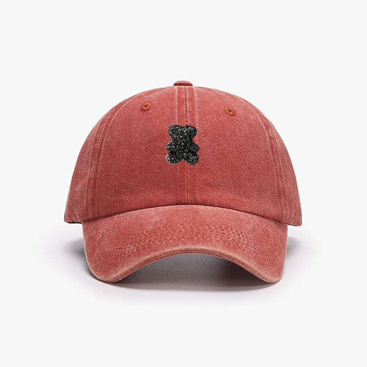 Cute%20teddy%20bear%20baseball%20cap,%20retro%20style,%20men's%20and%20women's%20adjustable%20outdoor%20travel%20hiking%20duckbill%20cap%20-%20Image%205