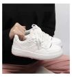 White Casual Walking Sneakers for Women.