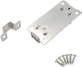 3 inch Stainless Steel Spring Loaded Automatic Door Latch ,2 Pack 3 Inch Door Latch Sliding Lock,Bar rel Bolt With Button,Suitable for Home,Hotel and Most Room Doors (Silver). 