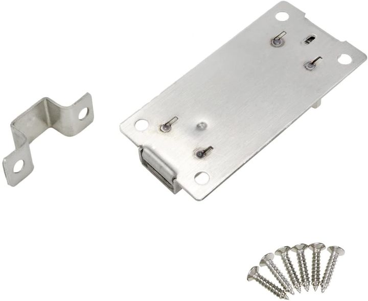 3%20inch%20Stainless%20Steel%20Spring%20Loaded%20Automatic%20Door%20Latch%20,2%20Pack%203%20Inch%20Door%20Latch%20Sliding%20Lock,Bar%20rel%20Bolt%20With%20Button,Suitable%20for%20Home,Hotel%20and%20Most%20Room%20Doors%20(Silver)%20-%20Image%206