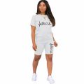 Womens Outfits Casual Vacation Short Sets Sport Jogging T-shirt+shorts 2 Piece Set Clothing Fashion 2024 Hot sales Summer Suit.