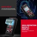 HABOTEST HT109L Digital Multimeter 4000 Counts 600V DC AC Voltage Measurement Voltmeter NCV Resistance Continuity Multitester. 