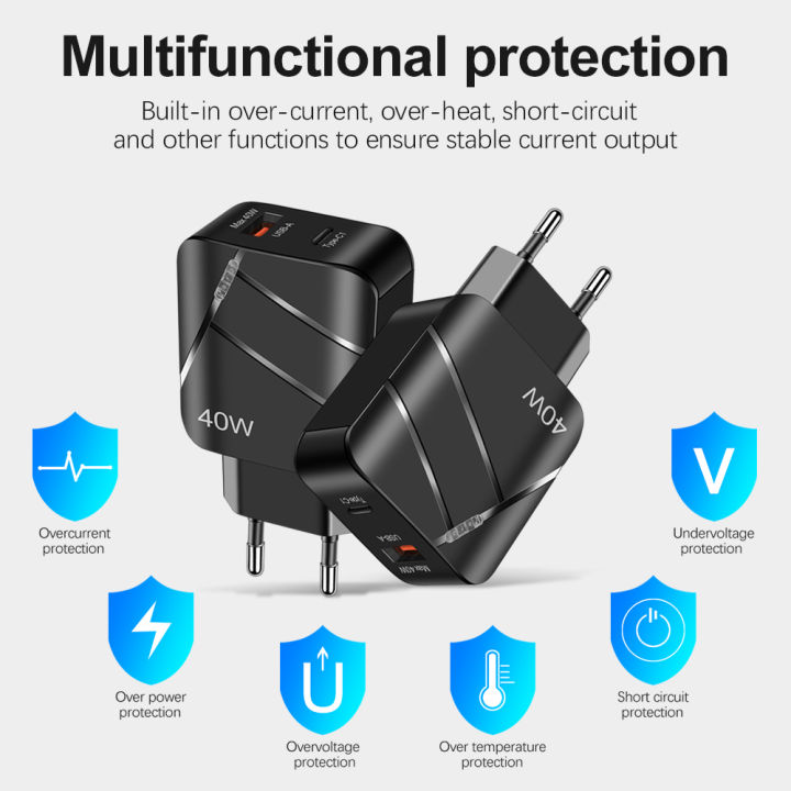 Total%2040W%20PD%20USB%20C%20Charger%20Quick%20Charge%20QC%203.0%20Wall%20Charger%20Adapter%20For%20iPhone%2014%2013%20%20%20USB%20Charger%20Fast%20Charging%20-%20Image%204