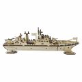 3D Puzzle DIY Wooden Toy Warship Assembly Model  Birthday, Halloween,  . 