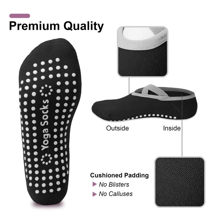 4-pack%20women's%20Pilates%20socks,%20non%20slip%20yoga%20socks,%20strong%20grip%20socks,%20suitable%20for%20ballet,%20dance,%20exercise,%20and%20hospital%20-%20Image%202