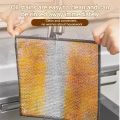 Thickened Cleaning Cloth, Kitchen Rag, Stainless Steel Cleaning Cloth, Suitable For Cleaning Kitchen Oil Stains/4-12pcs.