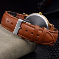 Fashion Oil Painting Watches Women Simple Arabic Numerals Quartz Wristwatch for Women Leather Band Casual Ladies Clock . 