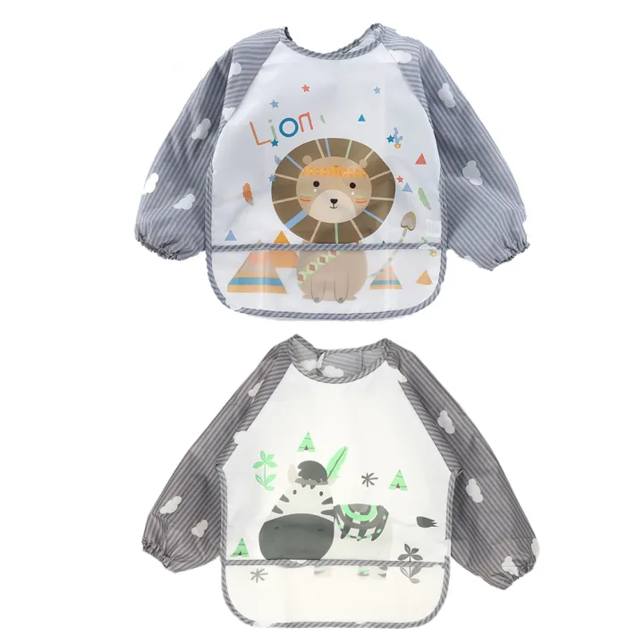 2pcs%20Waterproof%20Full%20Sleeve%20Baby%20Bibs%20Children%20Apron%20Long%20Sleeve%20Feeding%20Smock%20Kids%20Eating%20Breastplate%20Infant%20Scarf%20Clothing%20-%20Image%207