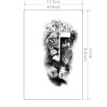 1 Sheet Lion Cross Tattoo Sticker Waterproof Lasting Temporary Tattoo. 