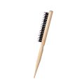 Professional Boar Bristle Hairbrush Slim Line Fluffy Comb Wood Salon Back Teasing Hair Comb Extension Hairdressing Styling Tools. 