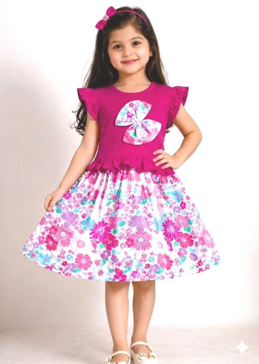 1%20piece%201%20years%20to%202%20years%20Export%20Quality%20Girl%20Baby%20Frock/Tops/Soft%20Fabric%20Baby%20Girls%20Dress%20Girls%20Summer%20Fancy%20Frock/Baby%20Girl%20Tops%20(Multicolor)%20-%20Image%204