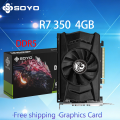 SOYO Graphics Cards R7 350 4G DDR5 128bit HDMI compatibility+DP+DVI For Desktop Gaming Computer Components GPU Video Card. 
