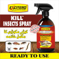 Excitero KILLINSECT All-In-One Insect Killer Spray 500ml - Ready to Use, Indoor & Outdoor Pest Control. 