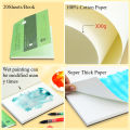 Baohong Premium Watercolor Block 20Sheet Glue Bound Acid-Free 300G 140LB Paper Wet/Dry Media for Beginners Artists Professionals. 