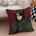 A-Attack On Titan H-Hange Zoe Anime Girl Pillow Case Anti-dustmite Pillowcase Invisible Zipper Silky Short Plush Sofa Cushion.