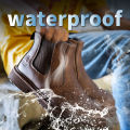 Water Proof Safety Work Shoes For Men Steel Head Leather Boots Male Footwear Indestructible Construction Work Shoes Brown. 