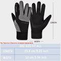 Men Winter Outdoor Warm Full Finger Gloves Waterproof Anti-Slip Touch Screen Compatible Cycling Sports Gloves Thickened Warm. 