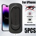 5Pcs Anti Spy Tempered Glass For iphone16 15 14 13 12 11Pro Max automatic Dust Free Screen Protector For iPhone XR X XSMax Glass. 