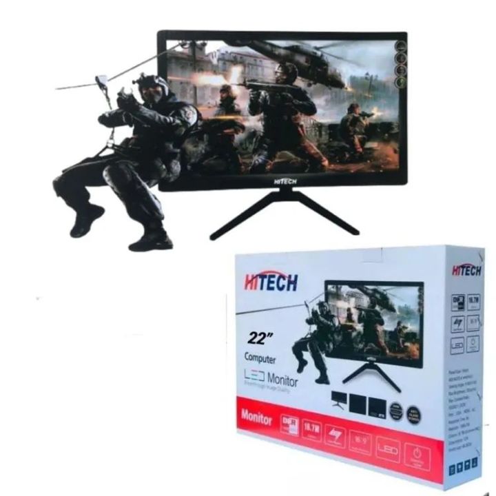 Hitech%2022"%20Led%20Monitor%20With%20VGA%20&%20HDMI%20Supported%20-%20Image%204